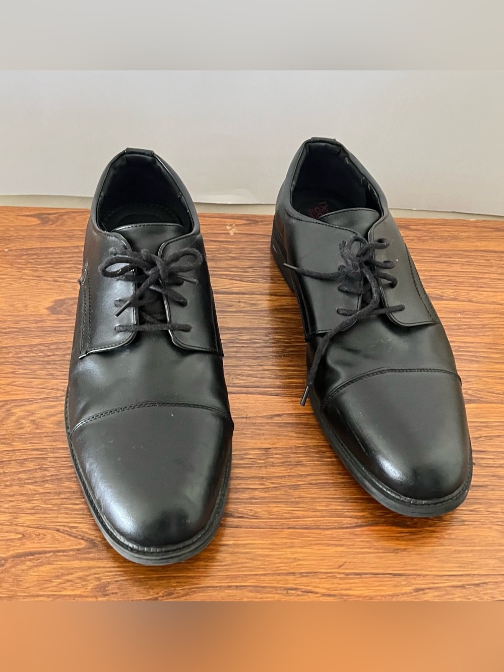 Classic Black Men's Dress Shoes - Lace Up Oxford 13W